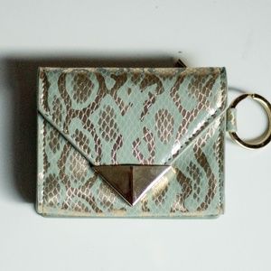 Policy Wallet- Green and Silver